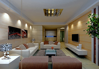衡阳共和城138㎡ 三室两厅现代风格装修效果图