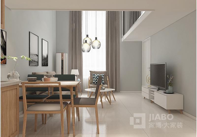 衡阳CC公寓75㎡ 二房二厅北欧 装修效果图